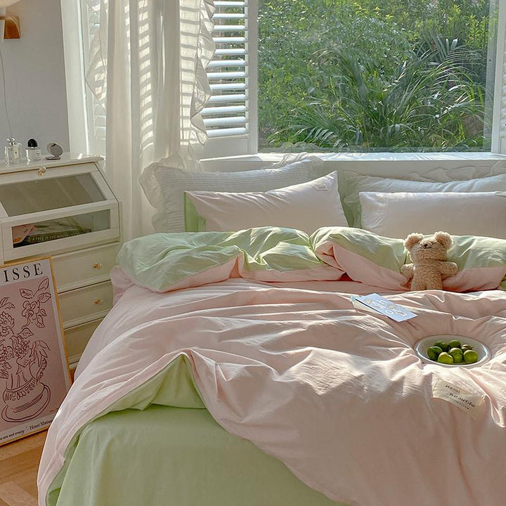 Rynx Two-Color Morandi Color Bedding Set