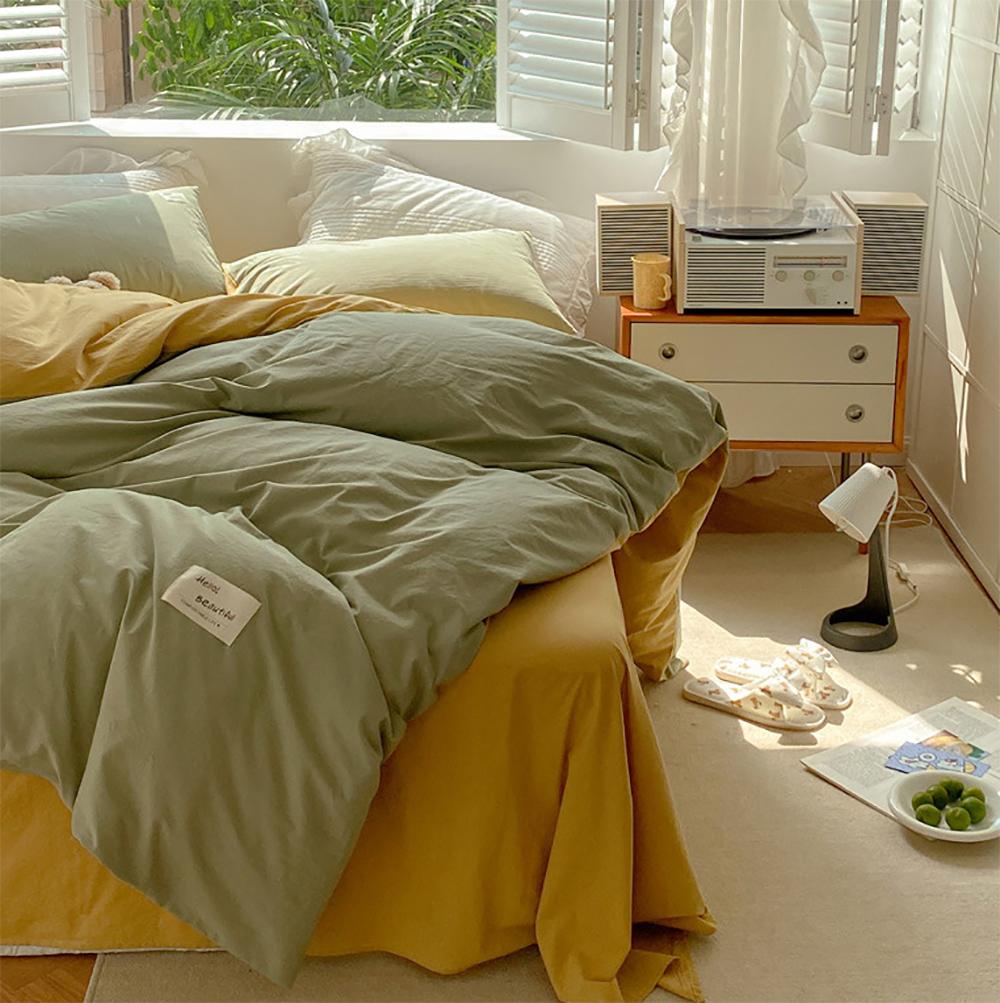Rynx Two-Color Morandi Color Bedding Set