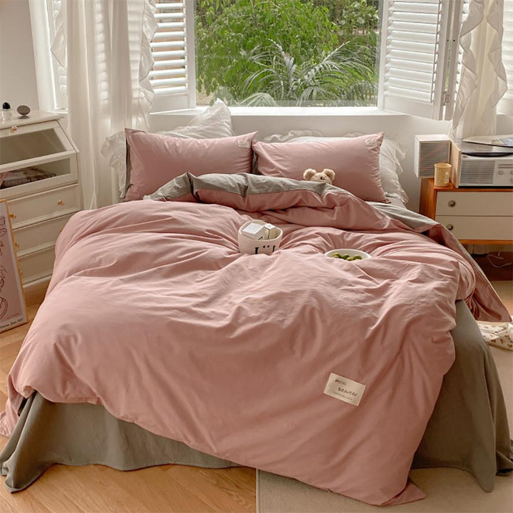 Rynx Two-Color Morandi Color Bedding Set