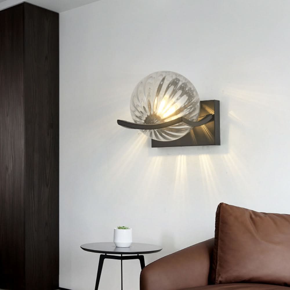 Lisslune | Modern LED Wall Lamp with Glass Panel