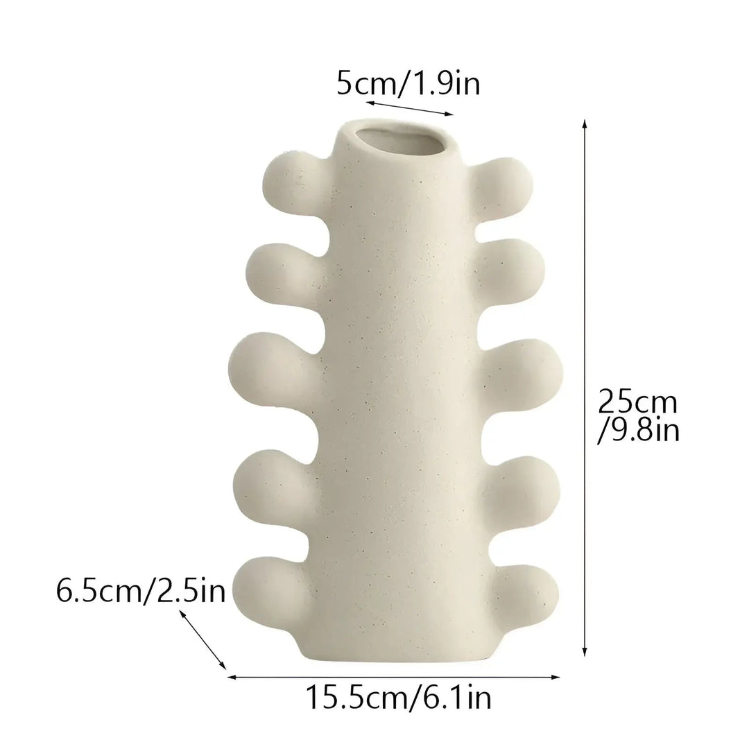 Lisslune | Elysian Bloom Minimalist ceramic vase