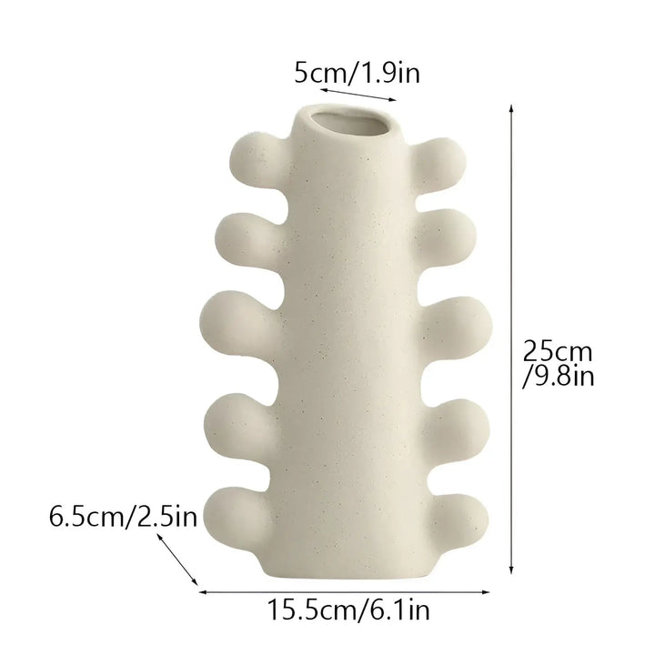 Lisslune | Elysian Bloom Minimalist ceramic vase
