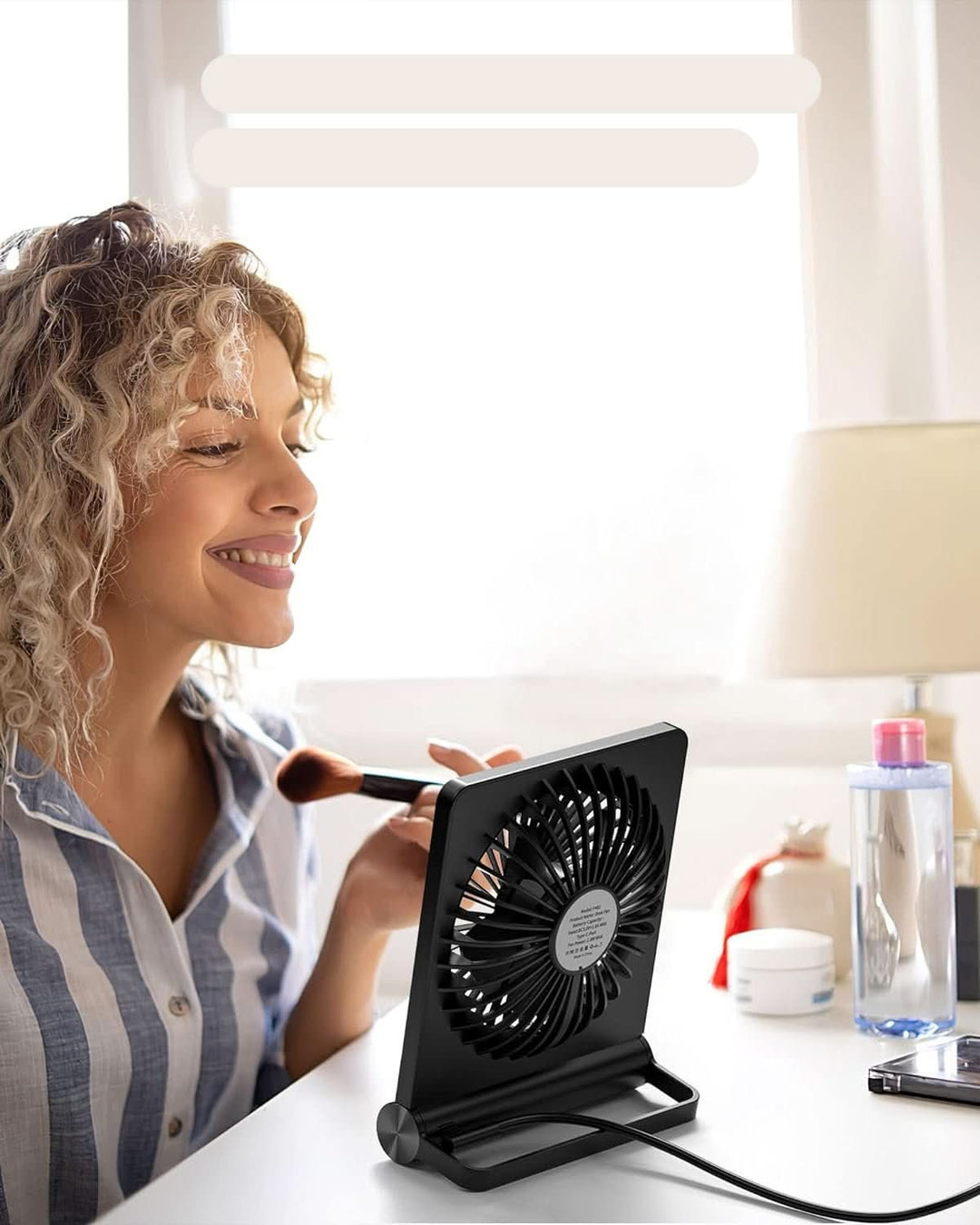 Lisslune | Quiet Compact Desk Fan for Home Office