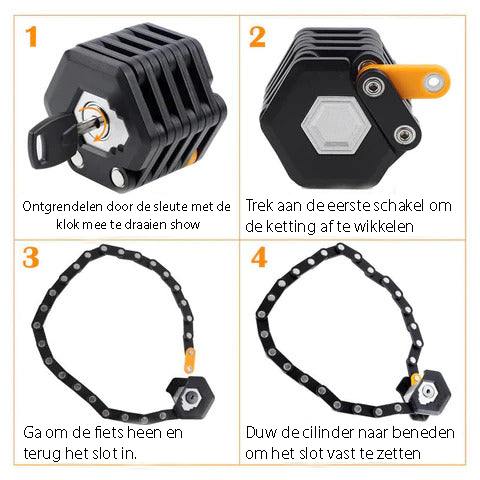 Lisslune | Ultra Strong Anti-theft Bike Lock - SafeRide