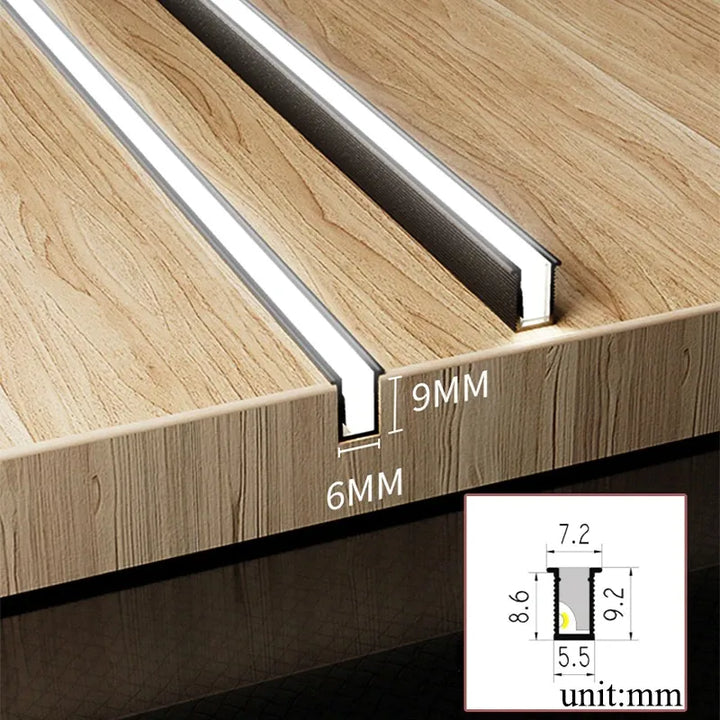 Lisslune | Ultra Thin LED Under Cabinet Light Bar | Customizable Length, Energy Efficient & Ideal for Kitchen and Living Room Lighting