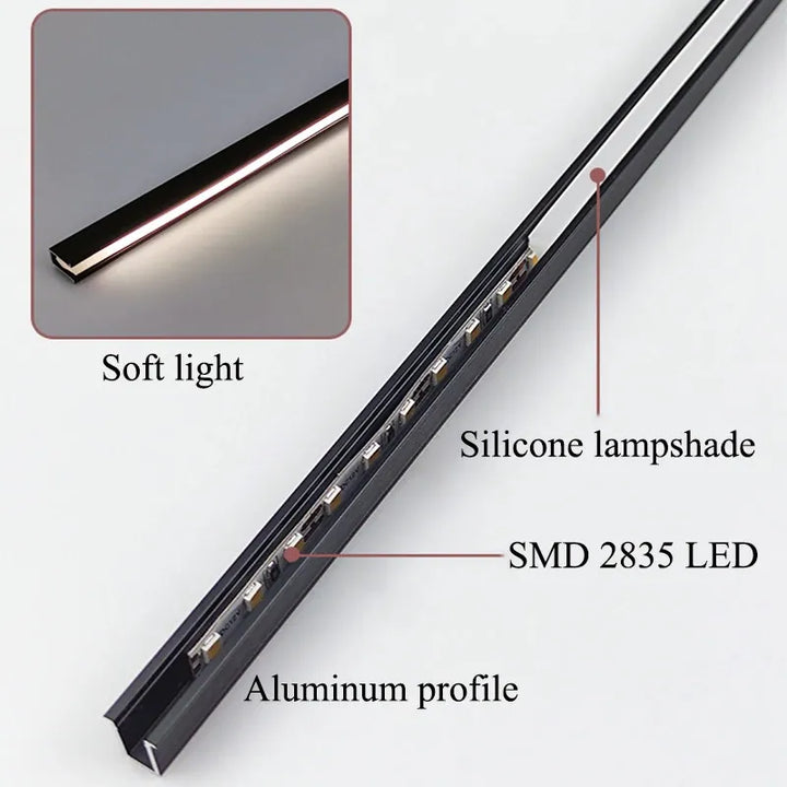 Lisslune | Ultra Thin LED Under Cabinet Light Bar | Customizable Length, Energy Efficient & Ideal for Kitchen and Living Room Lighting