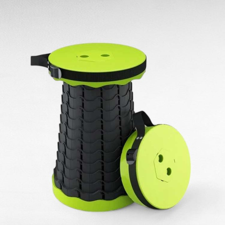 Lisslune | UltraCompact Foldable Stool | Lightweight, Adjustable Height & Portable for Camping, Fishing, Travel & Home Use