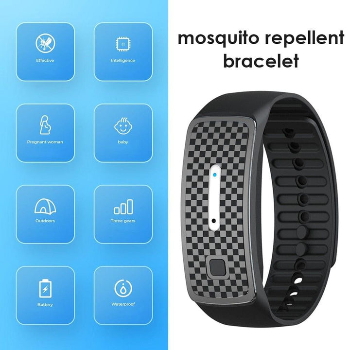 Lisslune | Ultrasonic Mosquito Band USB Charging Mosquito Repellent Bracelet Best Insect Repellent Wristband