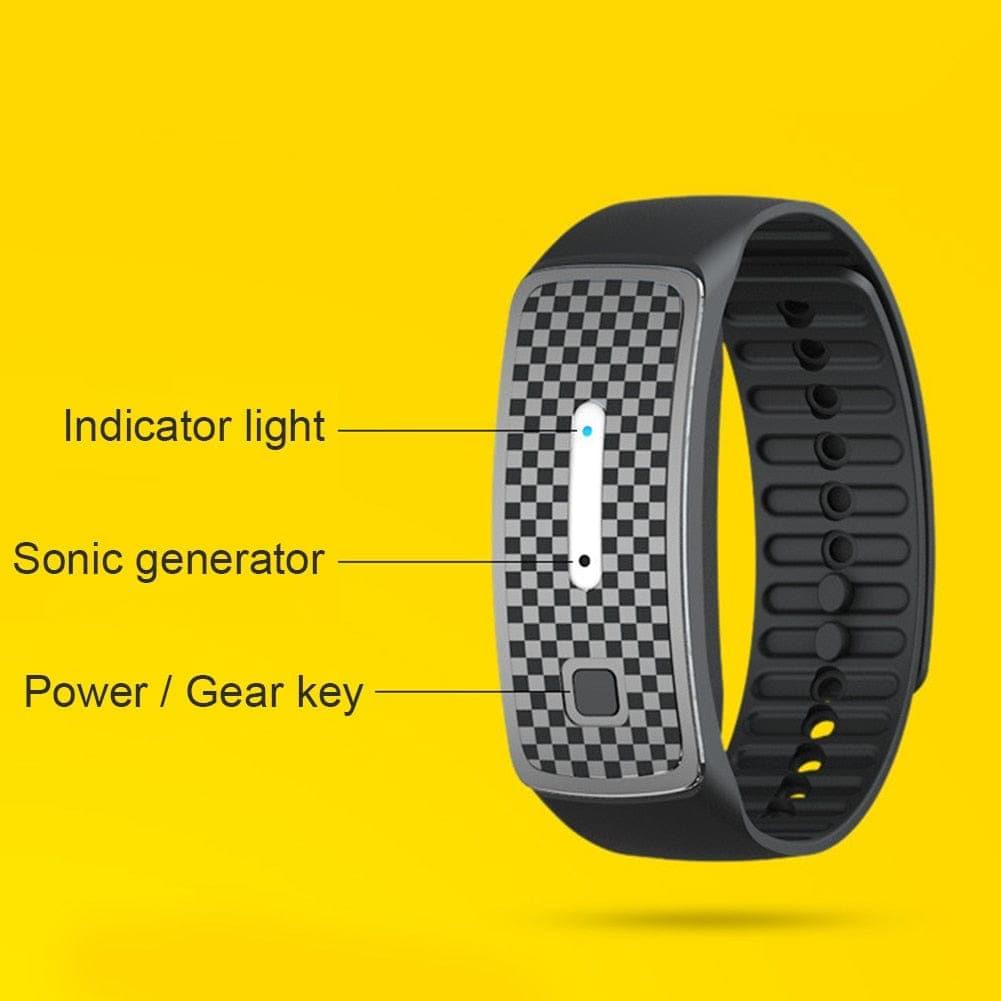 Lisslune | Ultrasonic Mosquito Band USB Charging Mosquito Repellent Bracelet Best Insect Repellent Wristband
