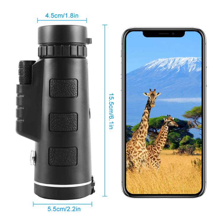 Lisslune | UltraZoom Pro HD Monocular | Waterproof, BAK-4 Prism & Ideal for Stargazing and Wildlife Observation