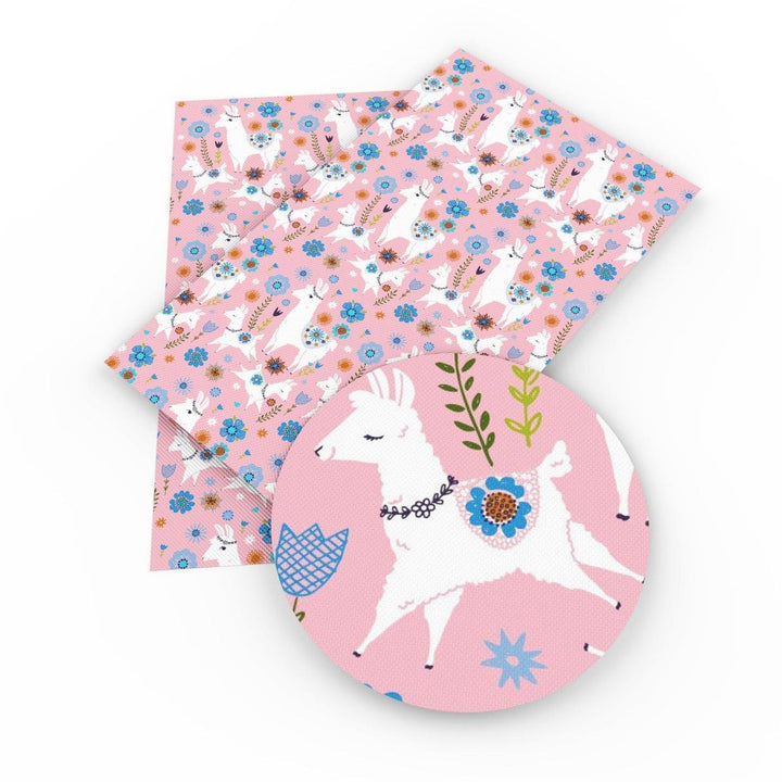 Lisslune | Unicorn Dreamland Synthetic Leather Crafting Fabric for Quirky Projects