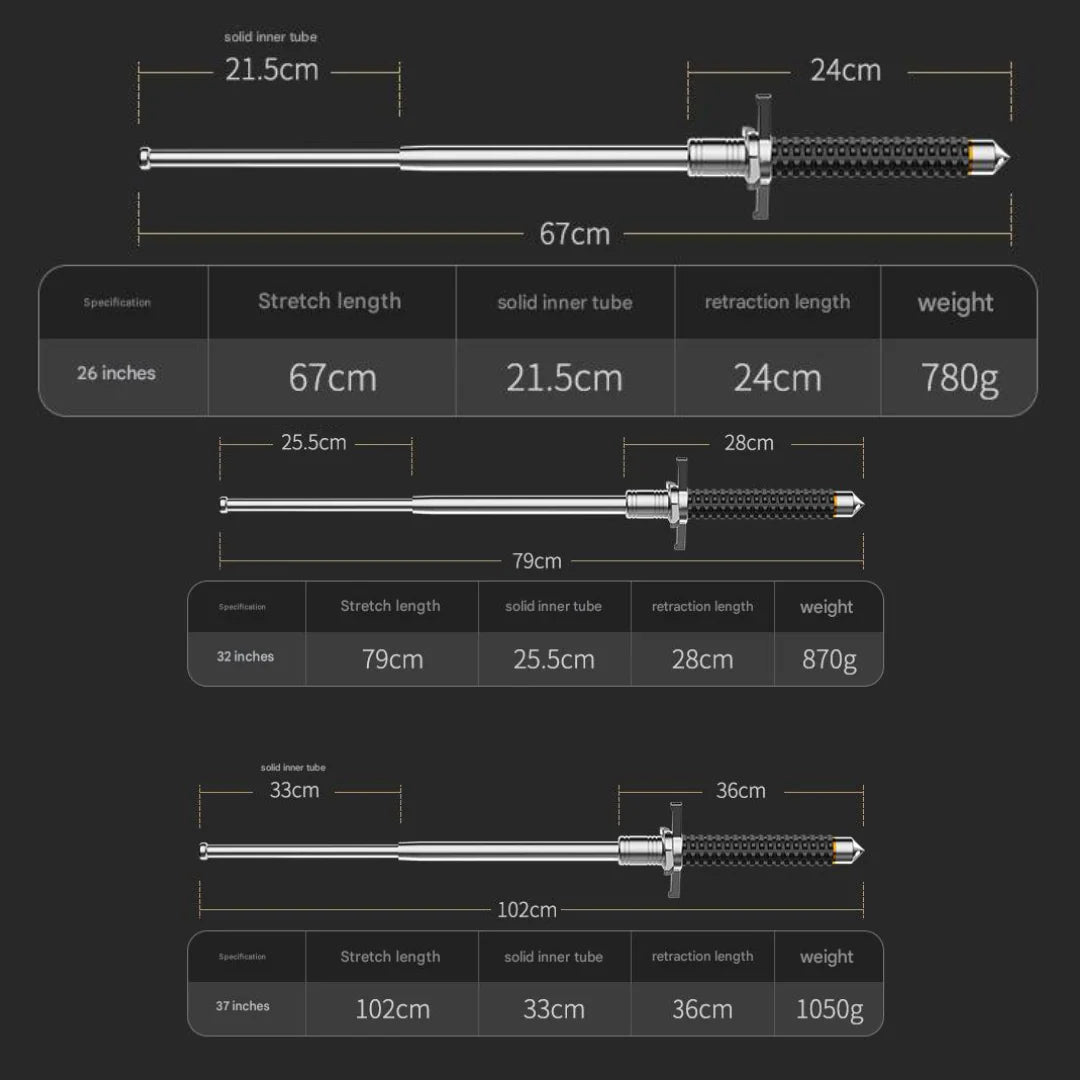 Lisslune | BALANZ – Adjustable Walking Stick with Stable Base
