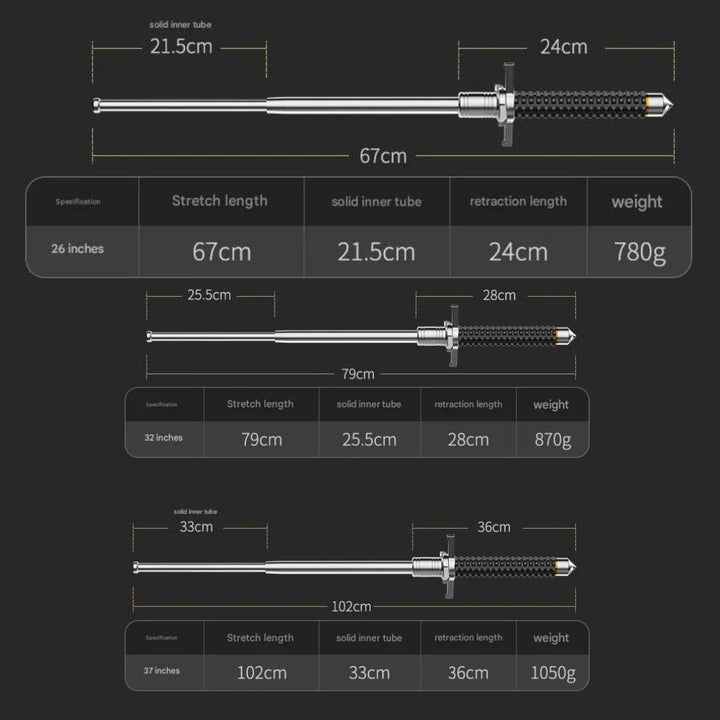Lisslune | BALANZ – Adjustable Walking Stick with Stable Base