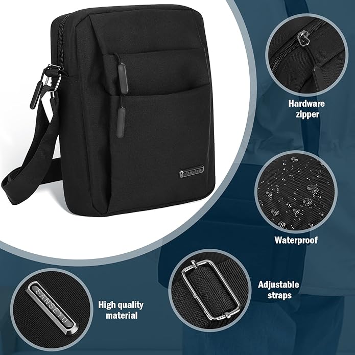 Lisslune | URBANGUARD – Waterproof Men’s Shoulder Bag with Anti-Theft Design