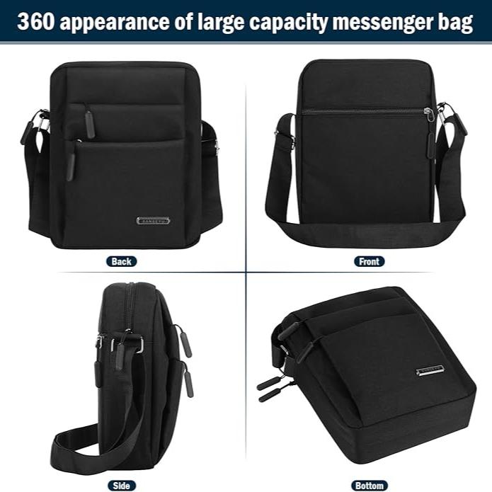 Lisslune | URBANGUARD – Waterproof Men’s Shoulder Bag with Anti-Theft Design