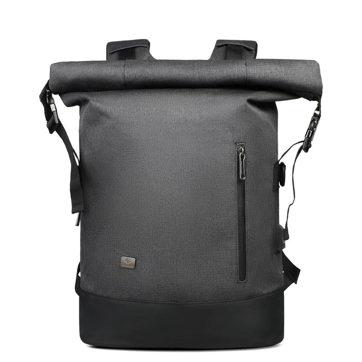 Lisslune | URBANTRAIL Rolltop Backpack – Expandable & Waterproof Travel Backpack with USB Port and Laptop Compartment
