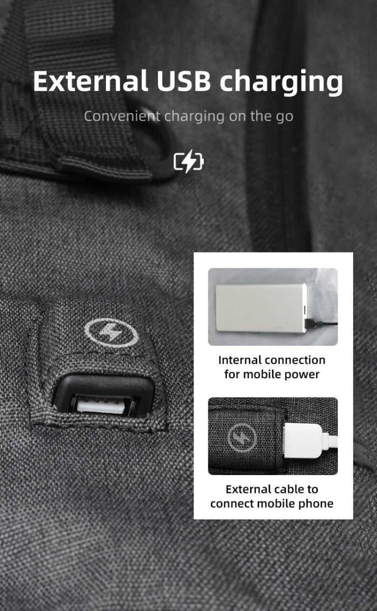 Lisslune | URBANTRAIL Rolltop Backpack – Expandable & Waterproof Travel Backpack with USB Port and Laptop Compartment