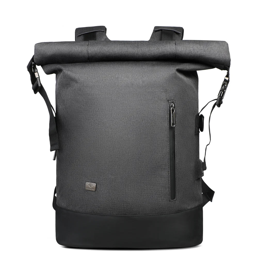 Lisslune | URBANTRAIL Rolltop Backpack – Expandable & Waterproof Travel Backpack with USB Port and Laptop Compartment