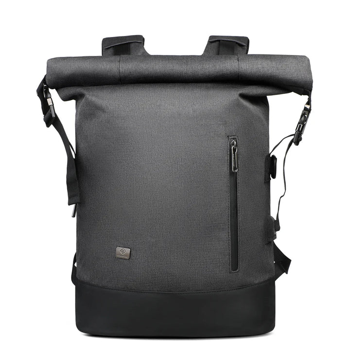 Lisslune | URBANTRAIL Rolltop Backpack – Expandable & Waterproof Travel Backpack with USB Port and Laptop Compartment