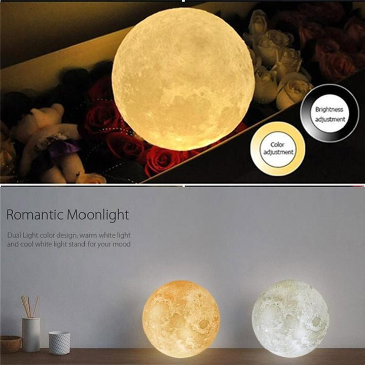 Lisslune | USB Moon Lamp Night Light 3D