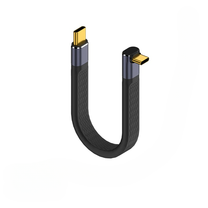 Lisslune | USB4 Elbow Connector Cable – 240W, 40Gbps, 8K (1+1 FREE)