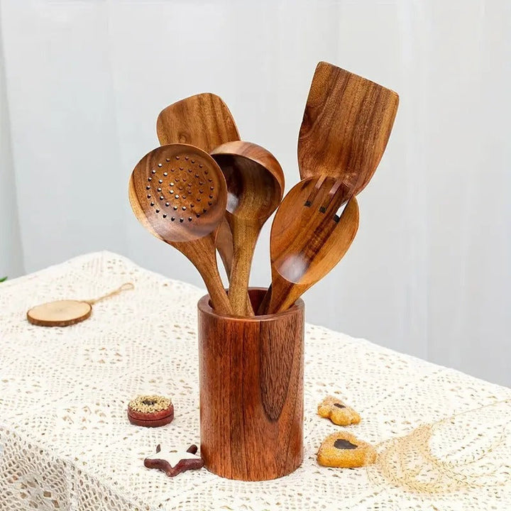Lisslune | Wooden utensils holder