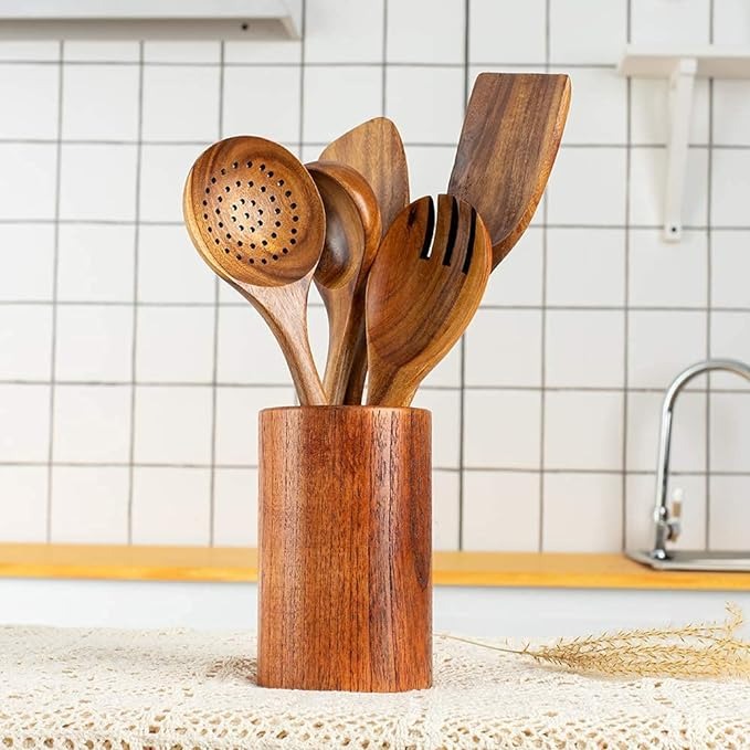 Lisslune | Wooden utensils holder