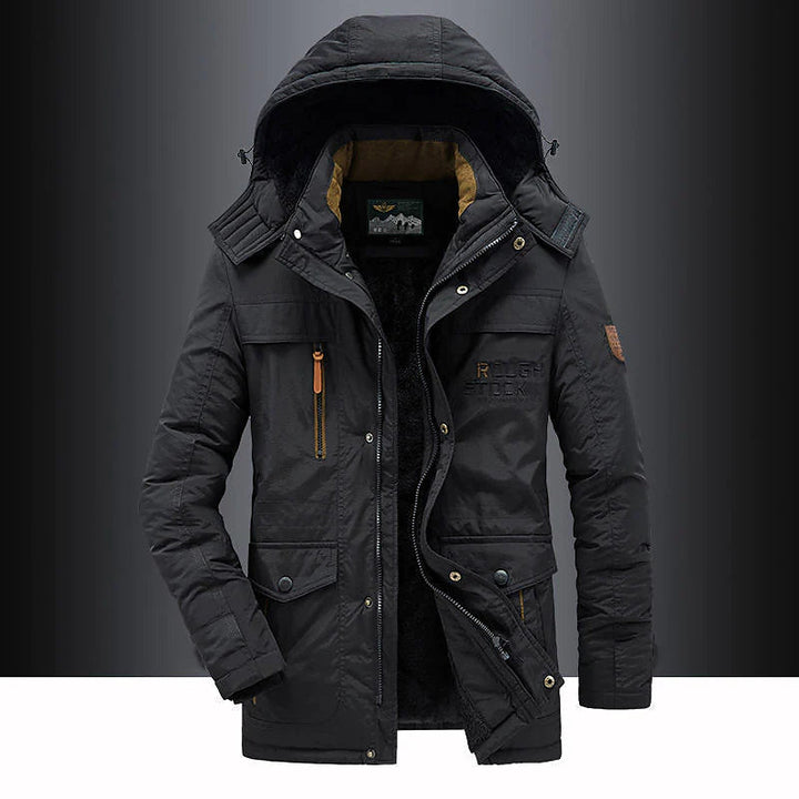 Casual Padded Parka Jacket - Warm Insulated Winter Coat
