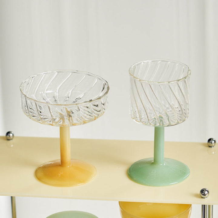 Lisslune | Jade Goblet &amp; Coupe Glass