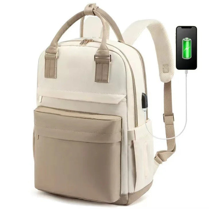 Lisslune | Women’s Waterproof Laptop Backpack with USB Charging – Stylish 17-Inch Work, School & Travel Bag