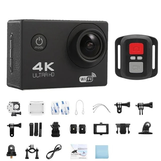 Lisslune | 4K Ultra HD Sport Pro Camera - Wifi Enabled and Waterproof for Vlogging and Outdoor Sports