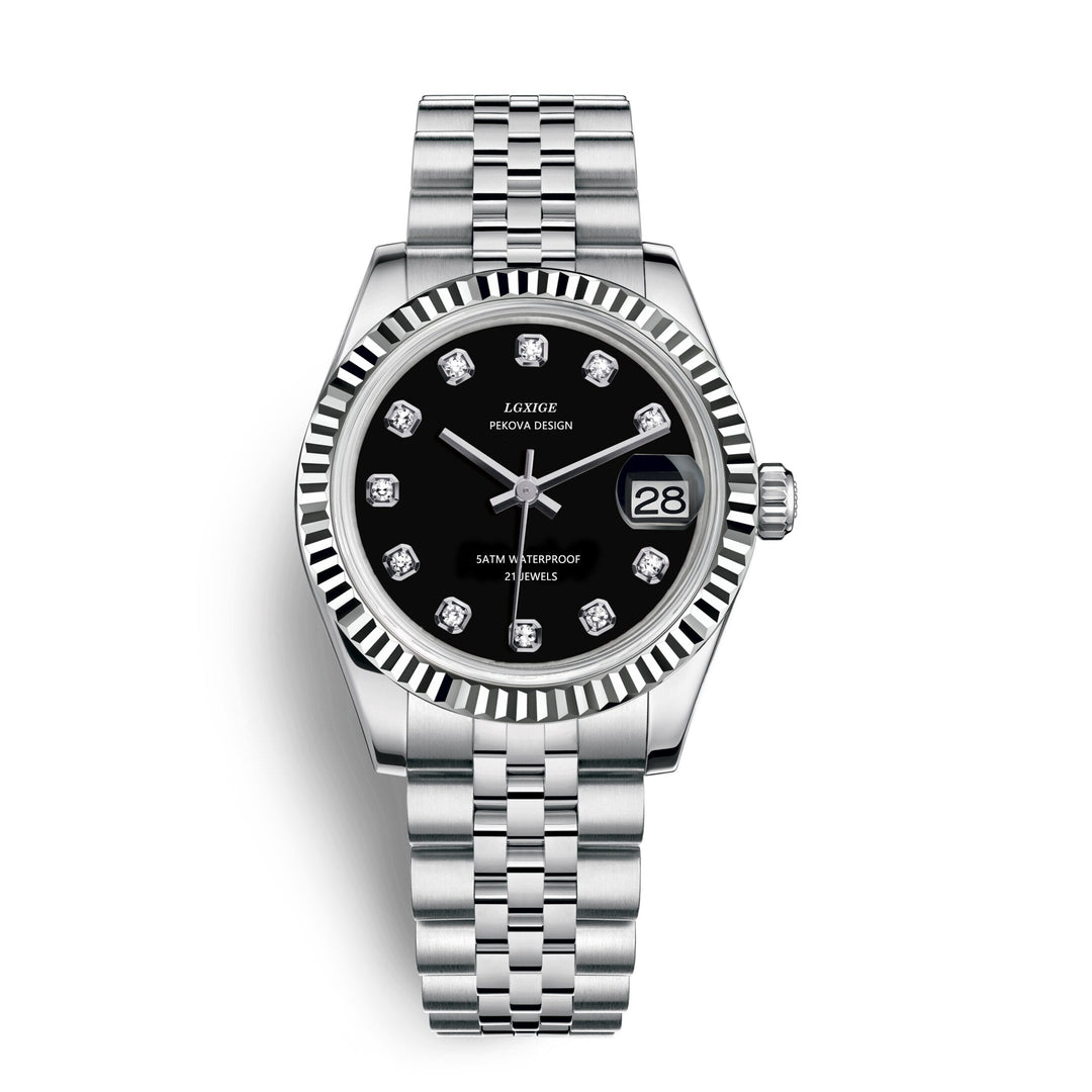 Lisslune | Classic Stainless Steel Wristwatch No. 296 – Timeless Elegance & Modern Precision