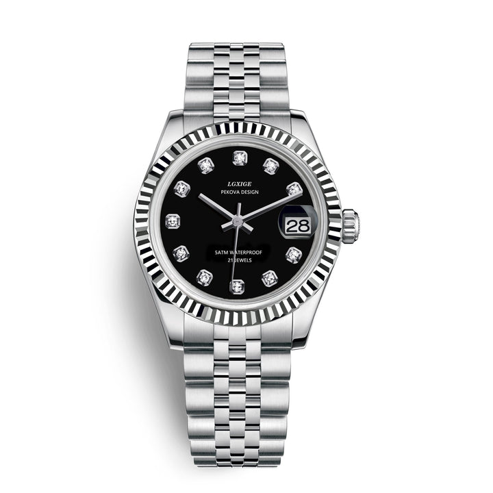 Lisslune | Classic Stainless Steel Wristwatch No. 296 – Timeless Elegance & Modern Precision
