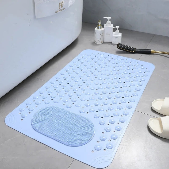 Lisslune | Anti-Slip Shower Mat with Integrated Foot Scrubber – Safe, Comfortable & Quick-Drying Design