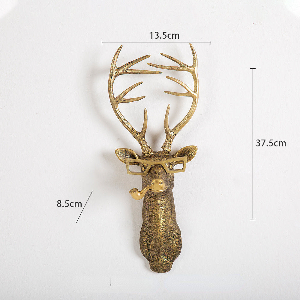 Lisslune | Realistic Frankie Deer Head Wall Mount for Rustic Home Decor & Cabin Wall Art