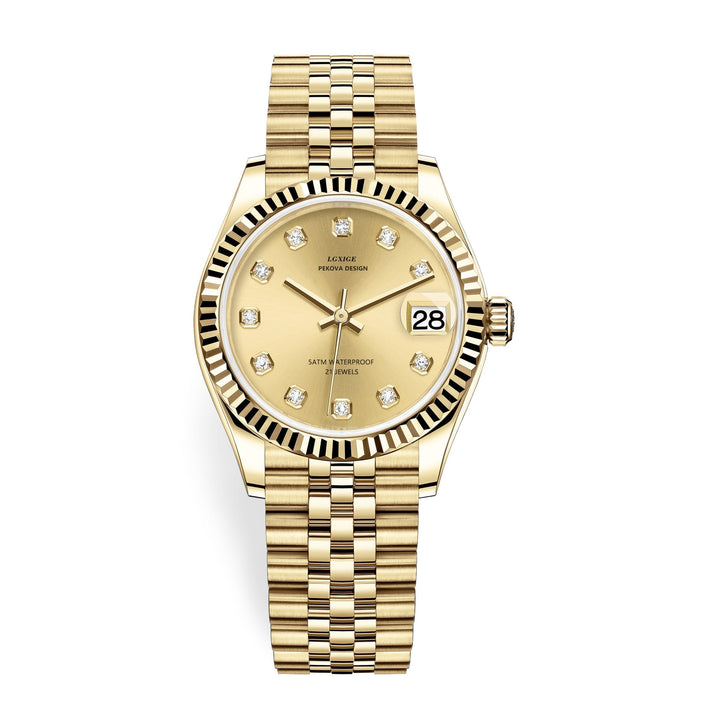 Lisslune | Classic Stainless Steel Wristwatch No. 296 – Timeless Elegance & Modern Precision
