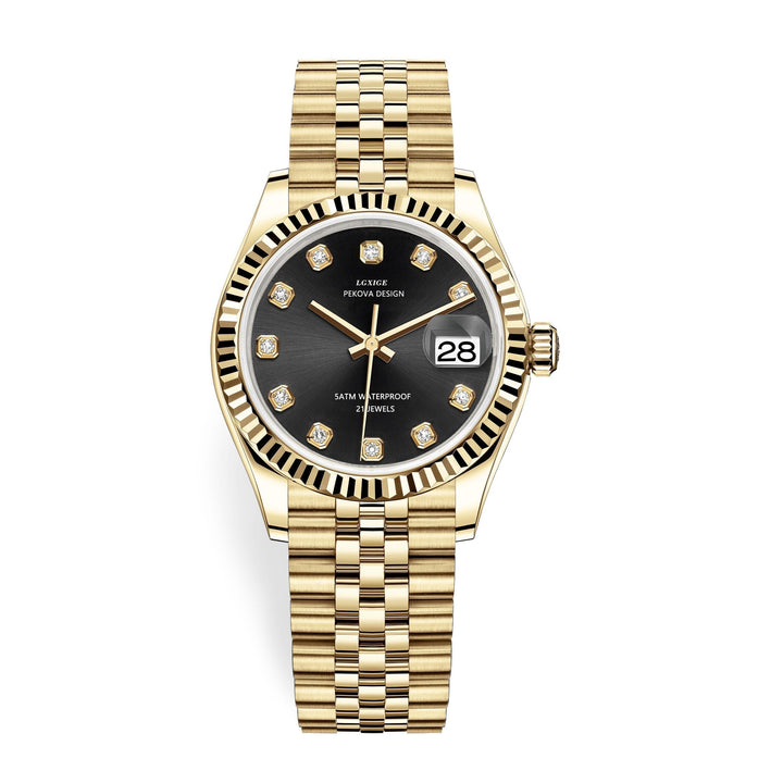 Lisslune | Classic Stainless Steel Wristwatch No. 296 – Timeless Elegance & Modern Precision