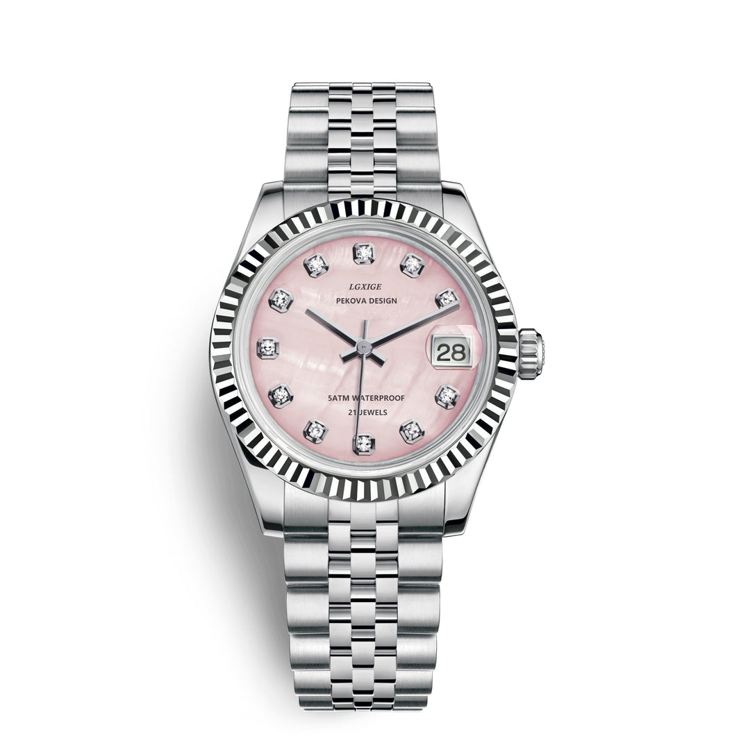 Lisslune | Classic Stainless Steel Wristwatch No. 296 – Timeless Elegance & Modern Precision