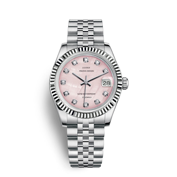 Lisslune | Classic Stainless Steel Wristwatch No. 296 – Timeless Elegance & Modern Precision