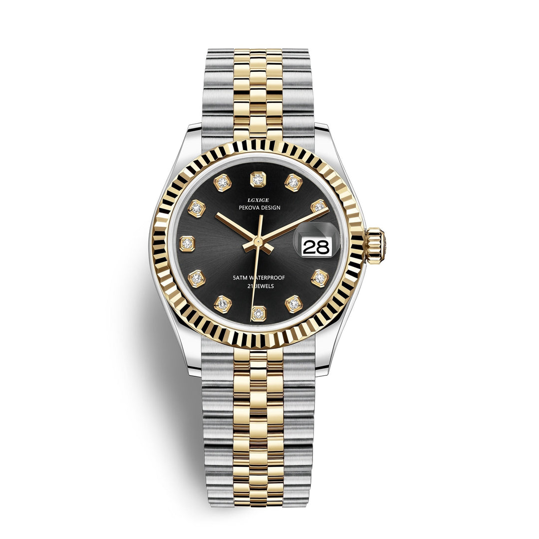 Lisslune | Classic Stainless Steel Wristwatch No. 296 – Timeless Elegance & Modern Precision