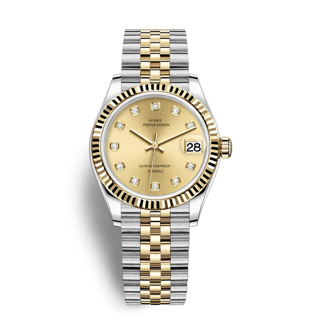 Lisslune | Classic Stainless Steel Wristwatch No. 296 – Timeless Elegance & Modern Precision