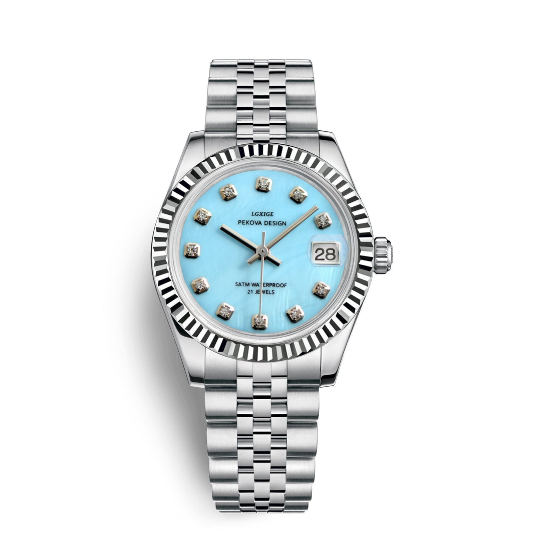 Lisslune | Classic Stainless Steel Wristwatch No. 296 – Timeless Elegance & Modern Precision