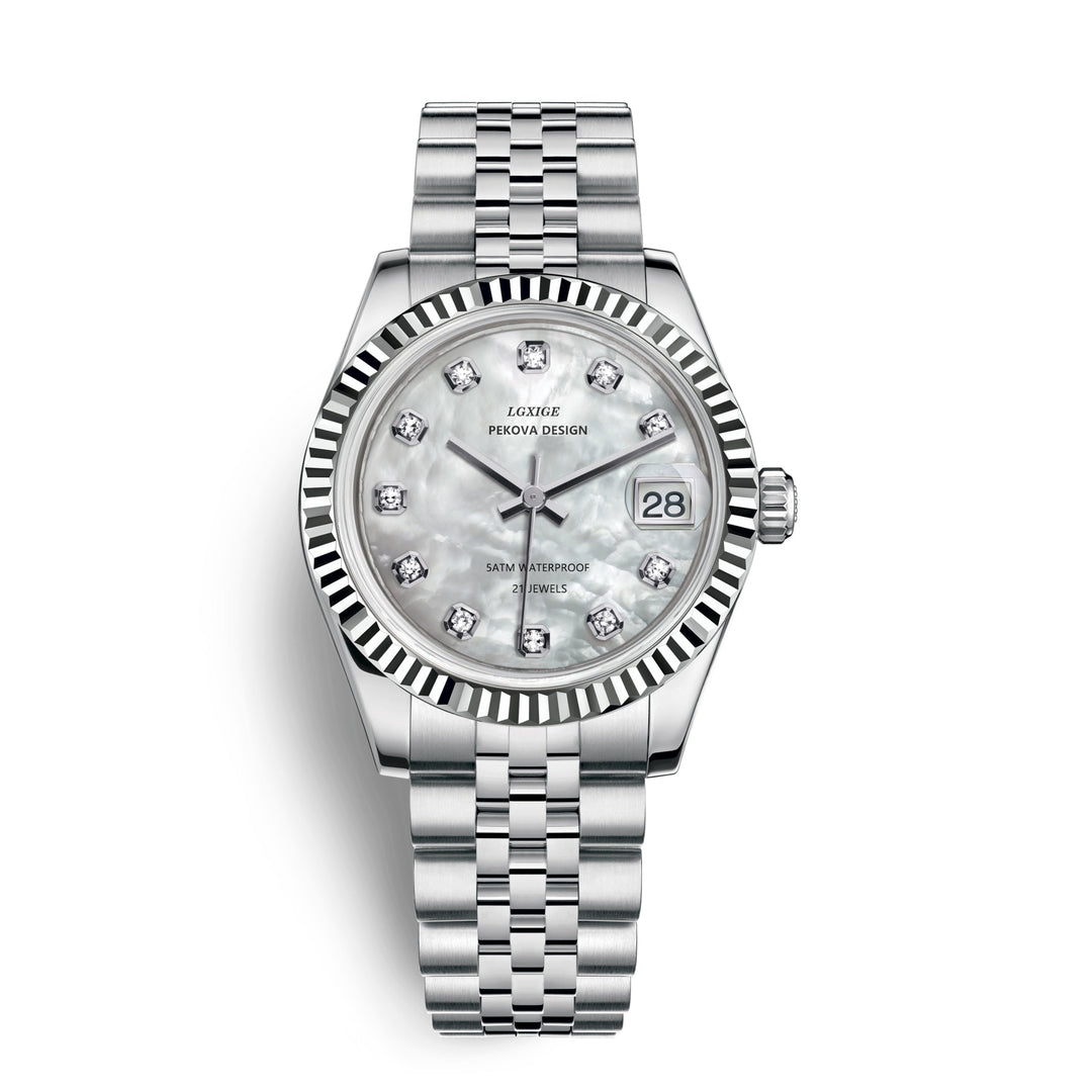 Lisslune | Classic Stainless Steel Wristwatch No. 296 – Timeless Elegance & Modern Precision