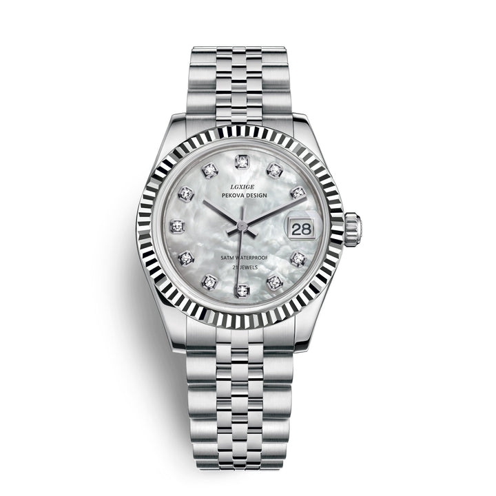Lisslune | Classic Stainless Steel Wristwatch No. 296 – Timeless Elegance & Modern Precision