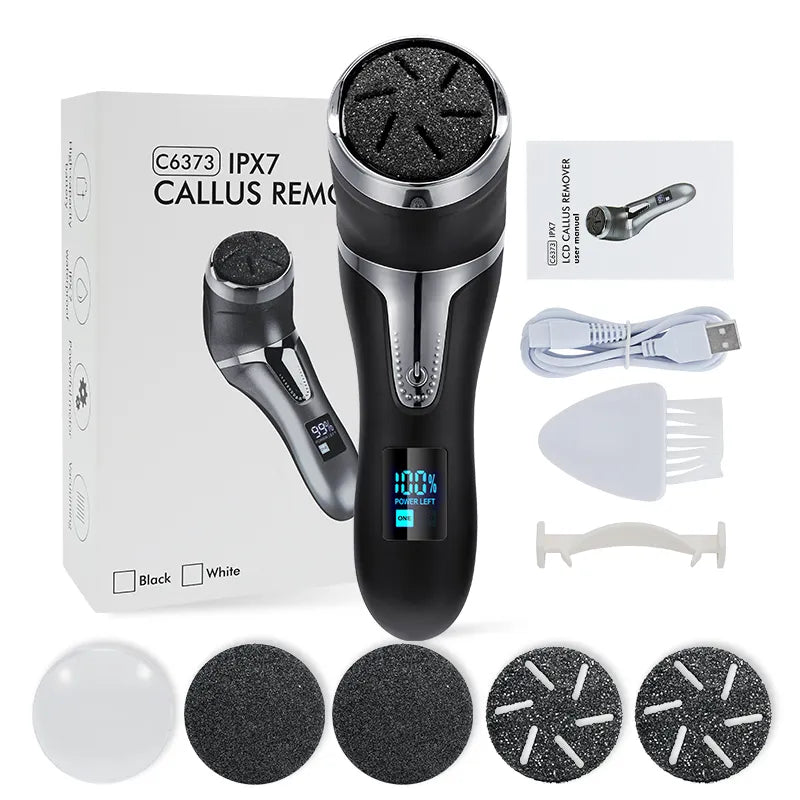 Lisslune | Electric Callus Remover Foot Corns Dead Skin Treatment Rechargeable Scraper Plumice Peel for Soft Toes