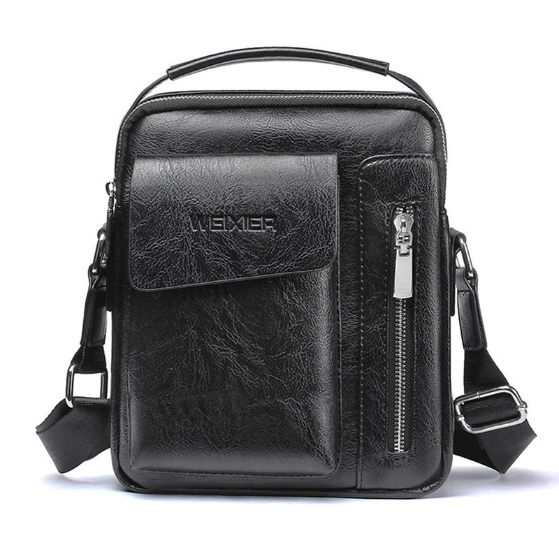 Lisslune | Luxury Shoulder Bag for Men – PU Leather Crossbody Satchel with Adjustable Strap