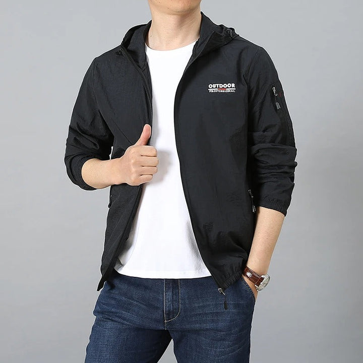 Lisslune | Lightweight water and sun-resistant summer jacket men with hood