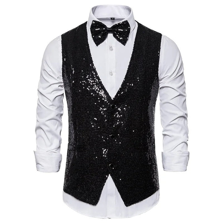 Lisslune | Vest | Party Glitter Vest for Men