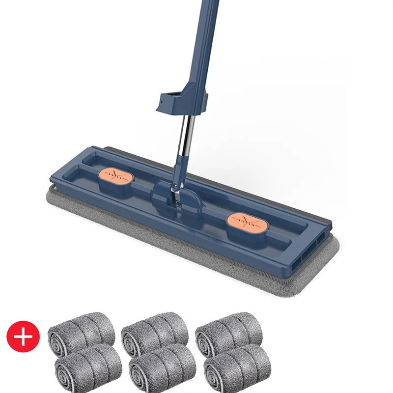 Lisslune | EasyClean | Large Flat Mop 2023 | Stainless Steel Rod