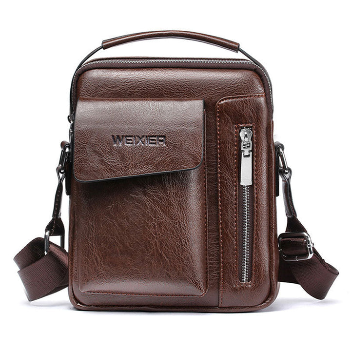 Lisslune | Luxury Shoulder Bag for Men – PU Leather Crossbody Satchel with Adjustable Strap